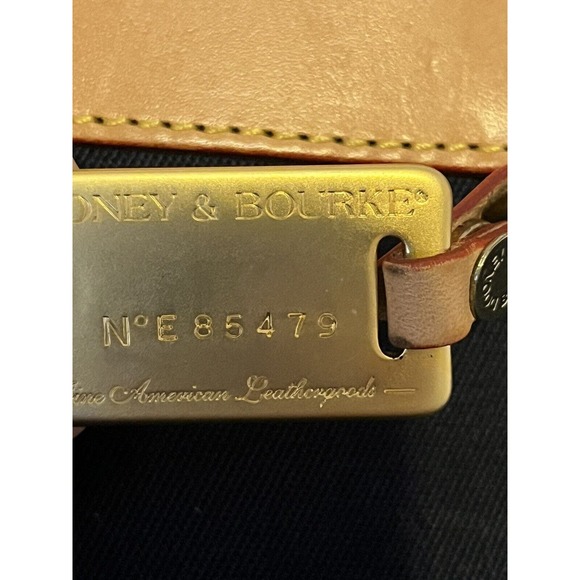 Dooney & Bourke Black and Tan Tote Bag - Picture 7 of 16